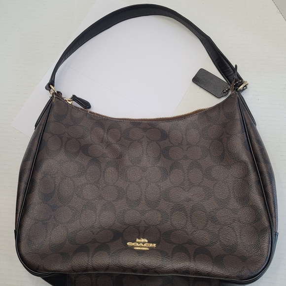 Coach Brown Leather Shoulder Bag - Picture 1 of 11